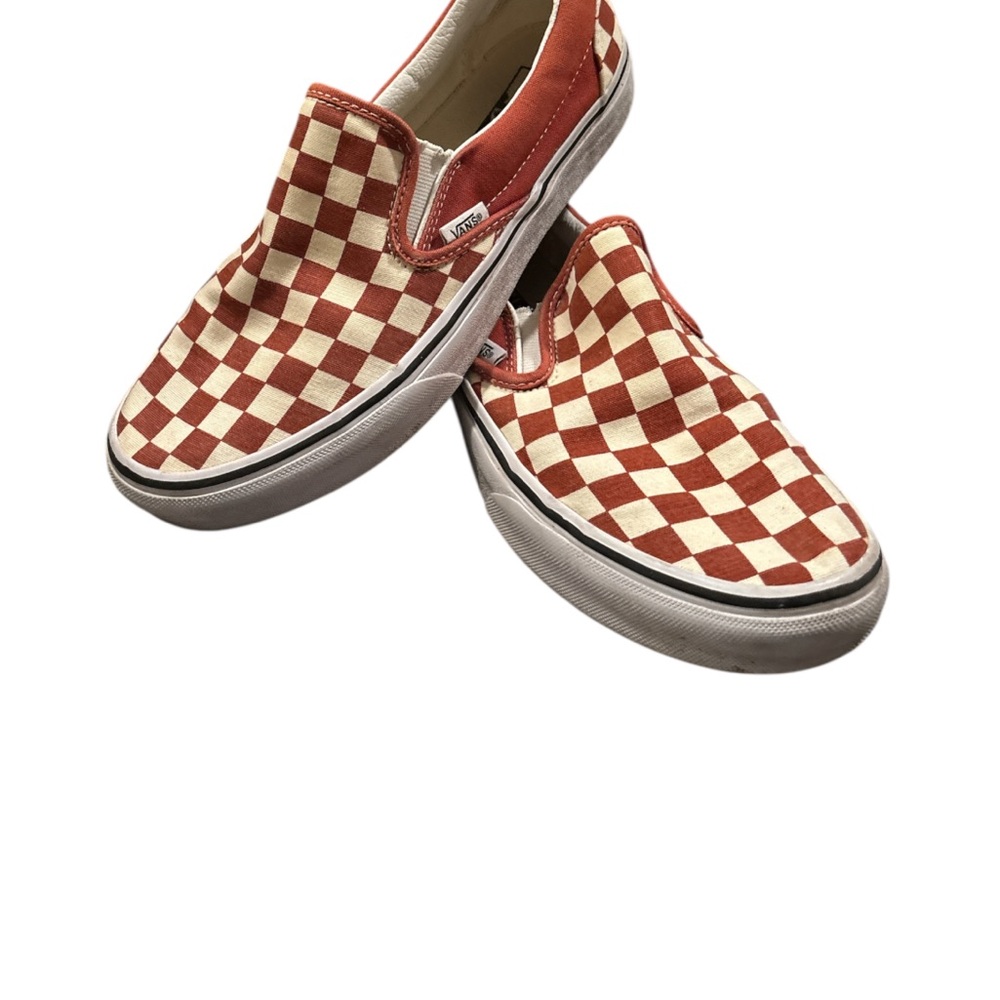 Vans size 6.5 longhorn, orange, and white